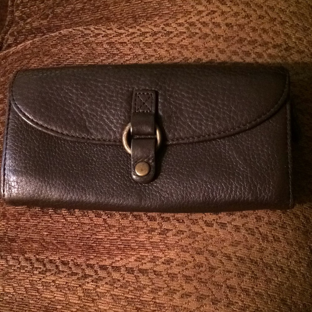 HOBO international brown soft leather wallet